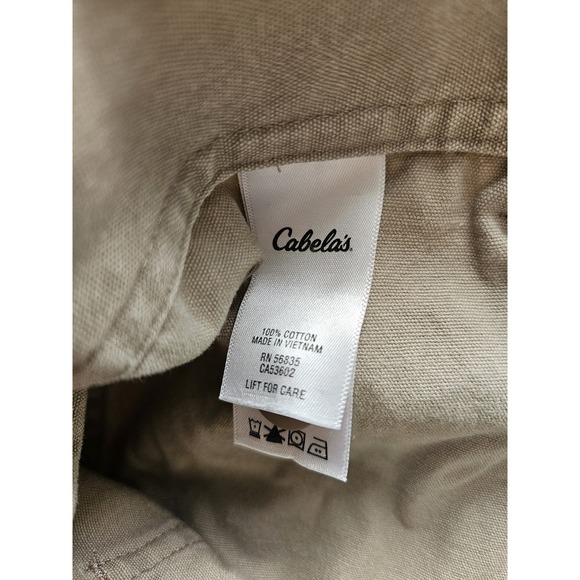 Cabela's Men's 100% Cotton Tan Cargo Outdoors Hiking Shorts (Flaw), Size 42 - Picture 7 of 8